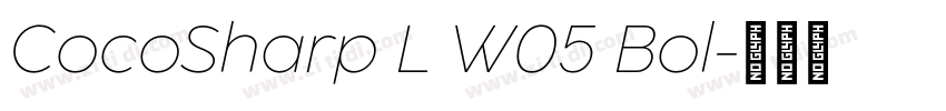 CocoSharp L W05 Bol字体转换